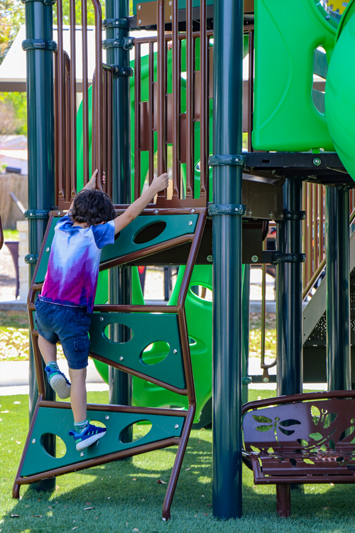 Red Horse Park - Child Climbing