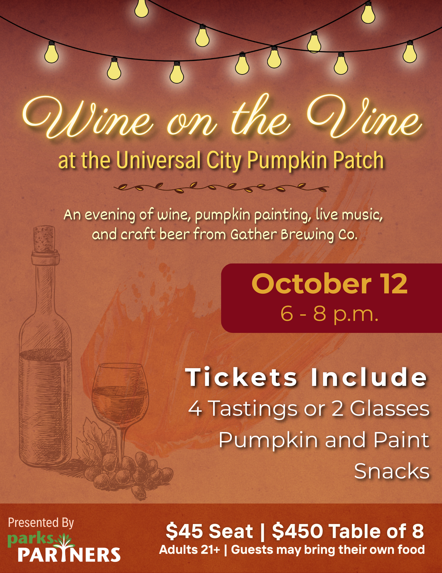 Wine on the Vine Flyer - Full Size